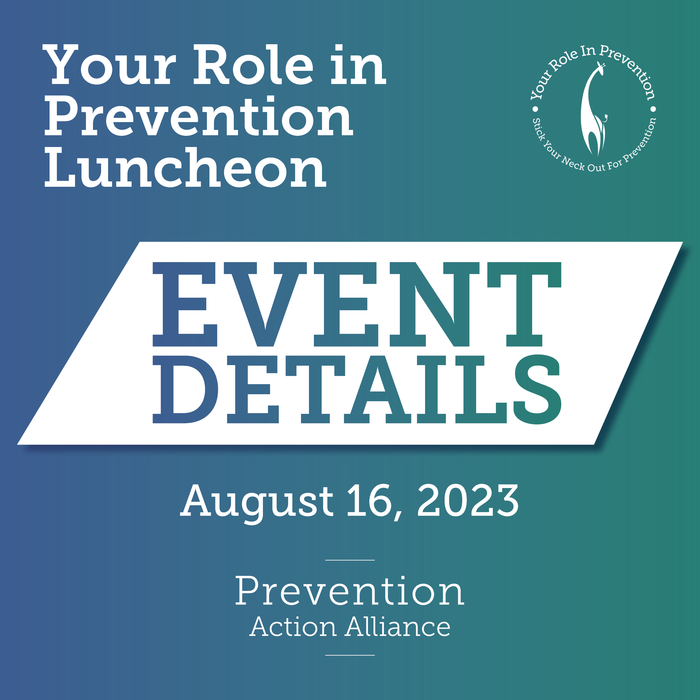 Your Role in Prevention Luncheon Event Details