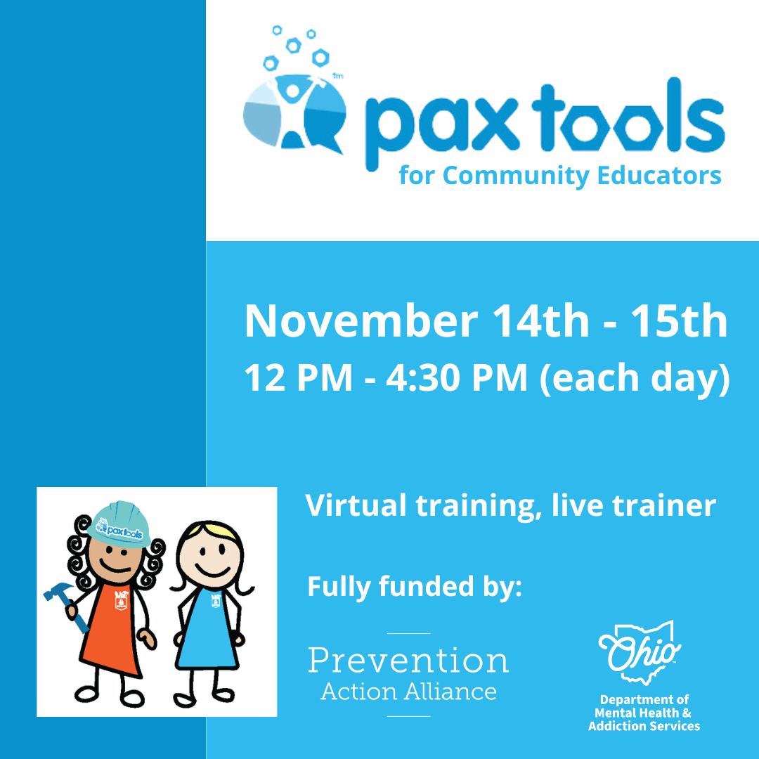 PAX Tools for Community Educators | Nov 14th - 15th