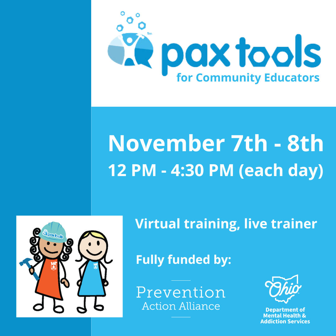 PAX Tools for Community Educators | Nov 7th - 8th