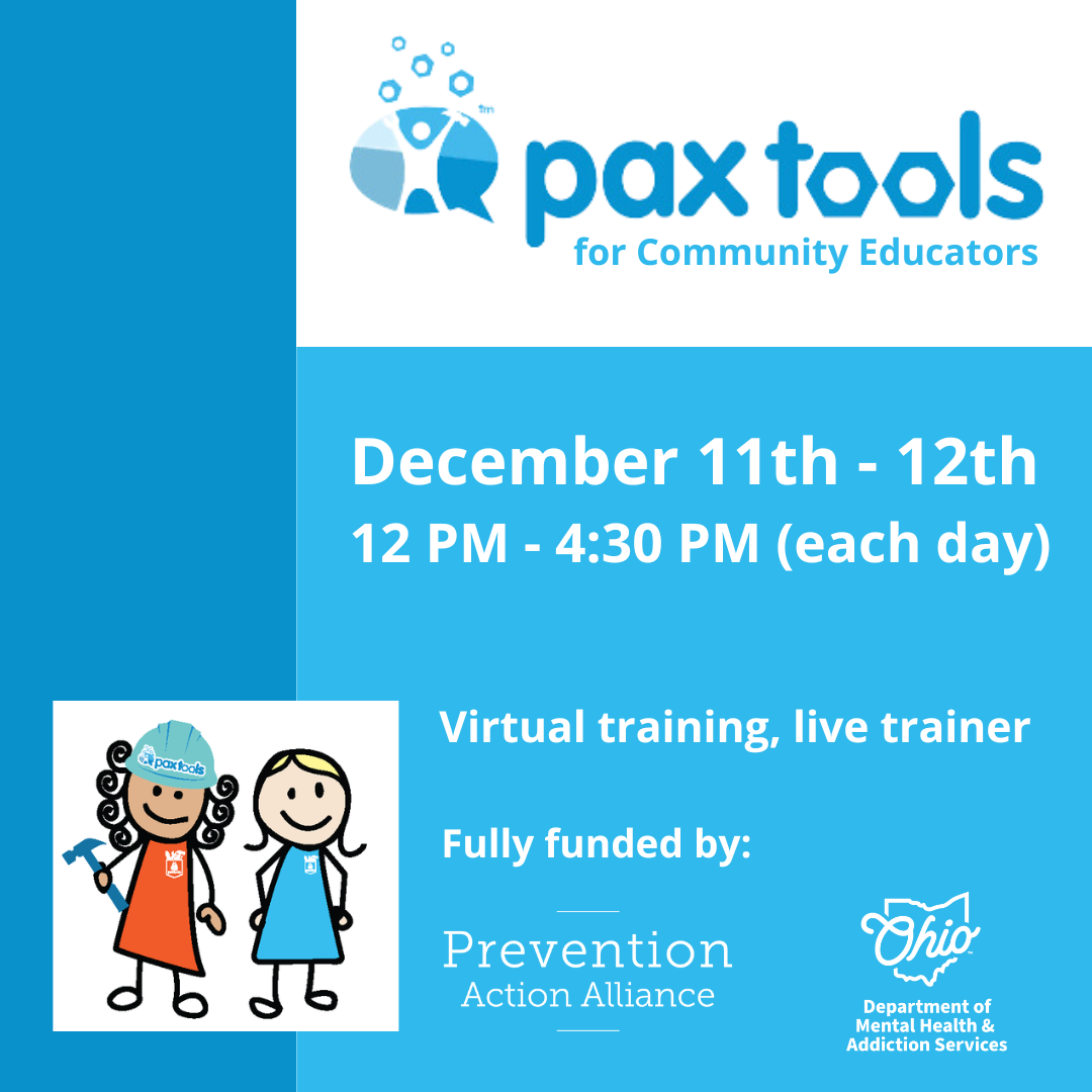 PAX Tools for Community Educators | Dec 11th - 12th