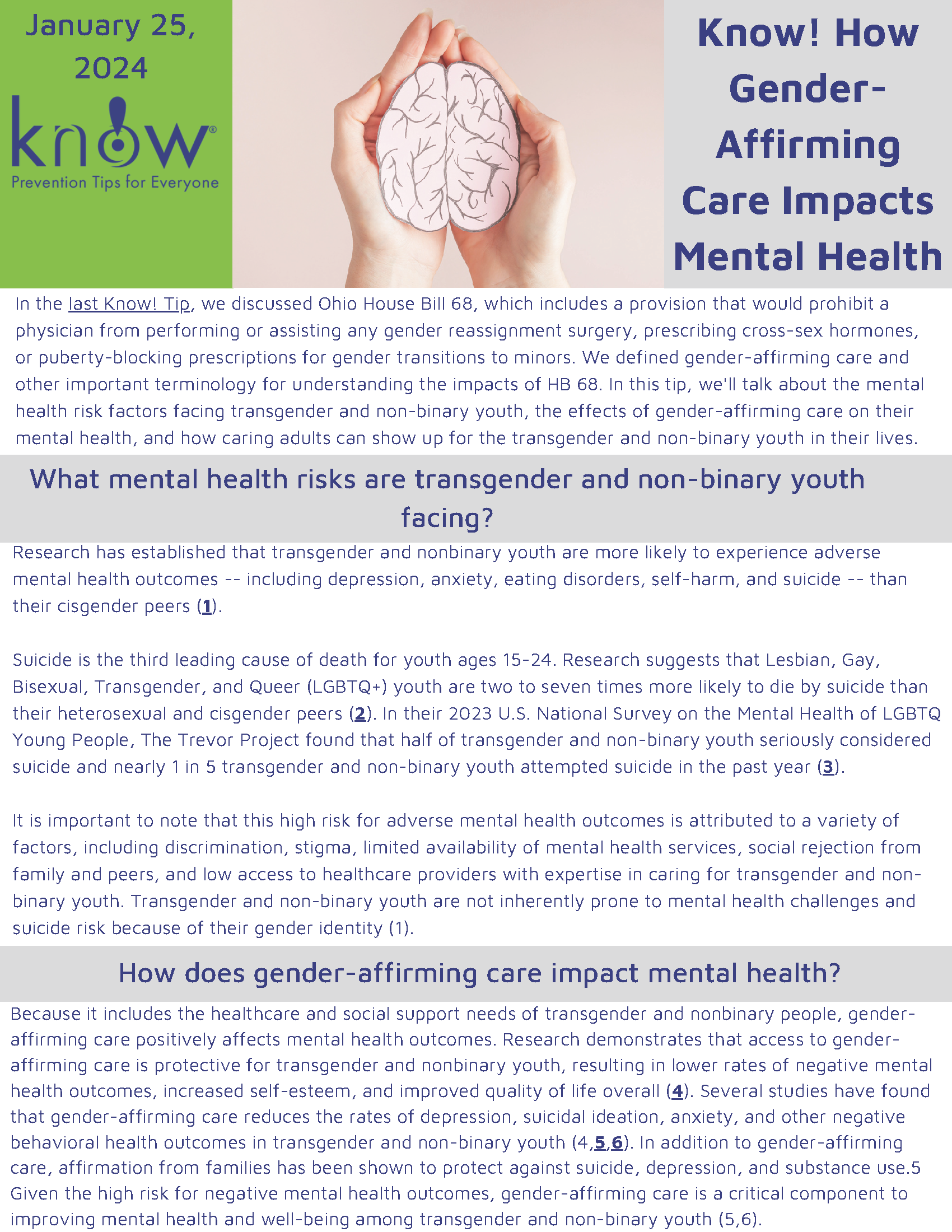 gender affirming care mental health