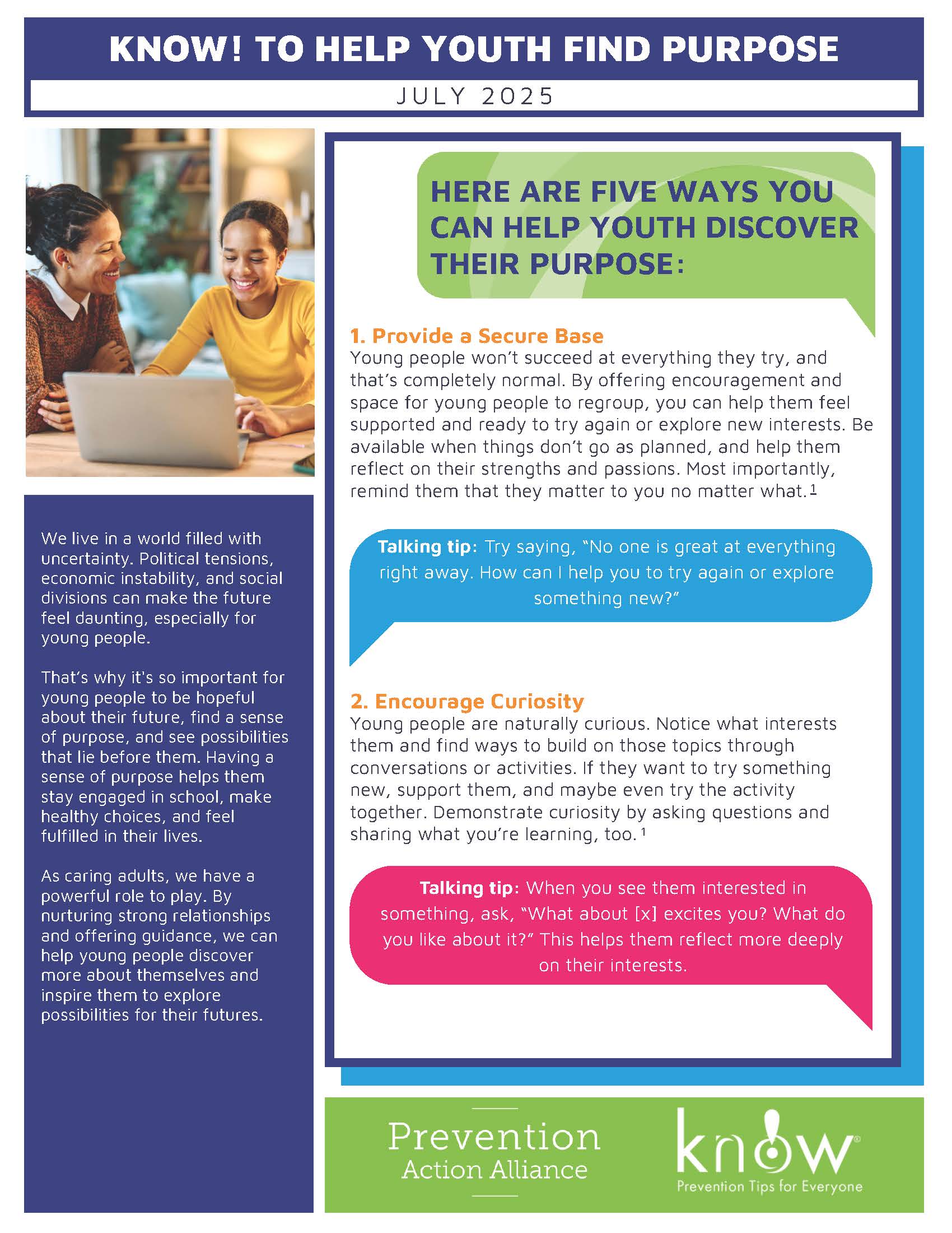 Know! To Help Youth Find Their Purpose
