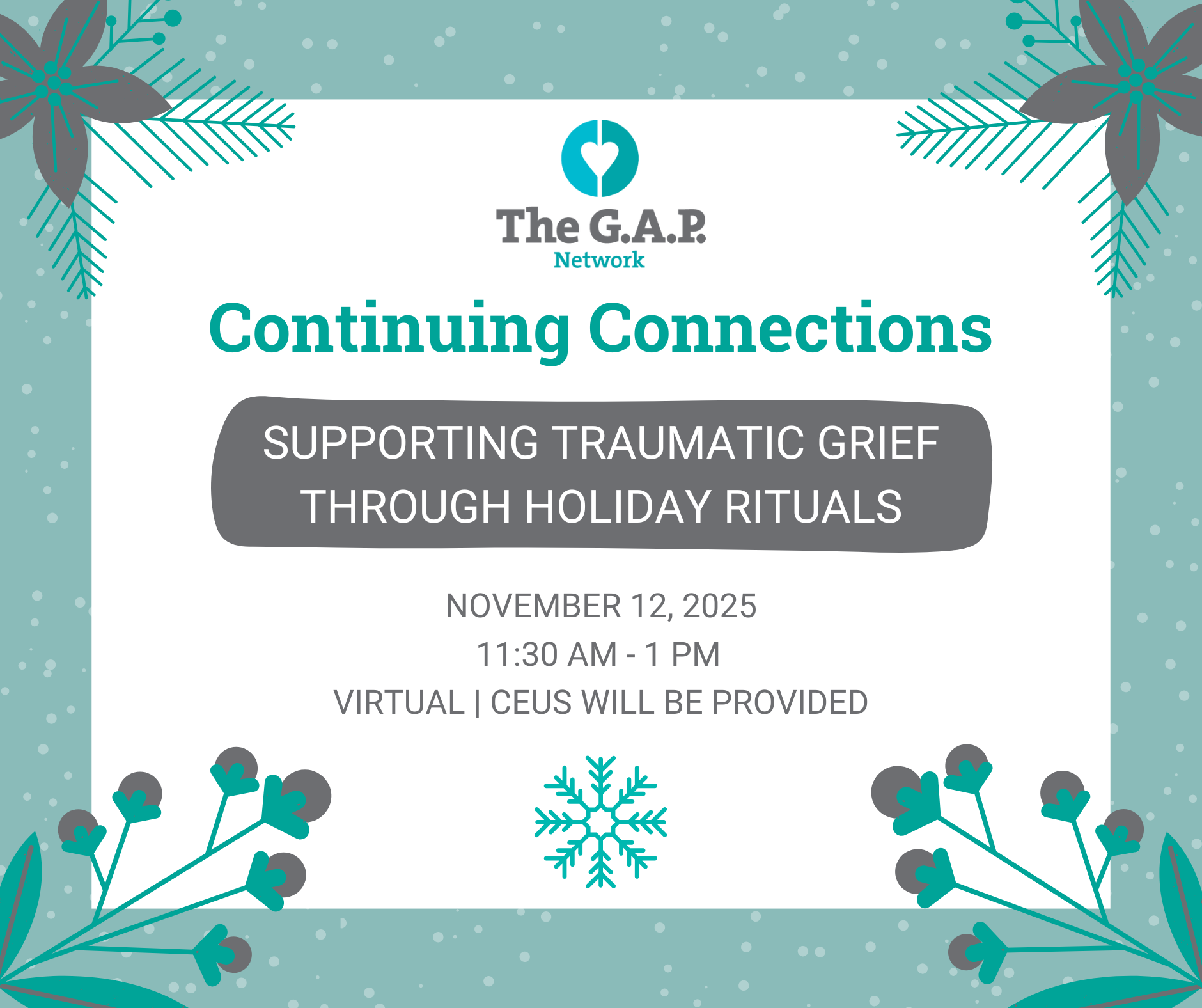 Continuing Connections: Supporting Traumatic Grief Through Holiday Rituals