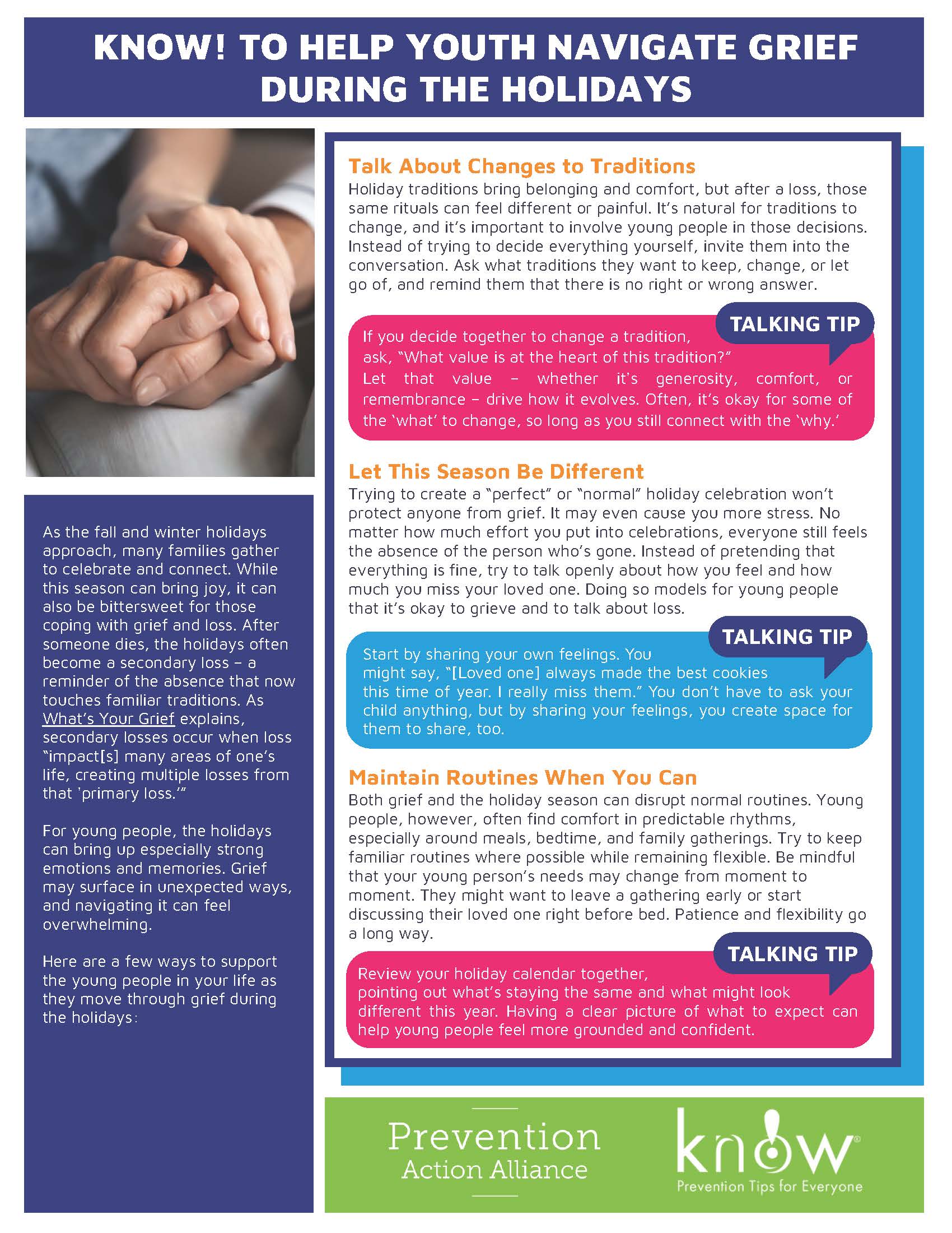 Know! to Help Youth Navigate Grief During the Holidays_Page_1