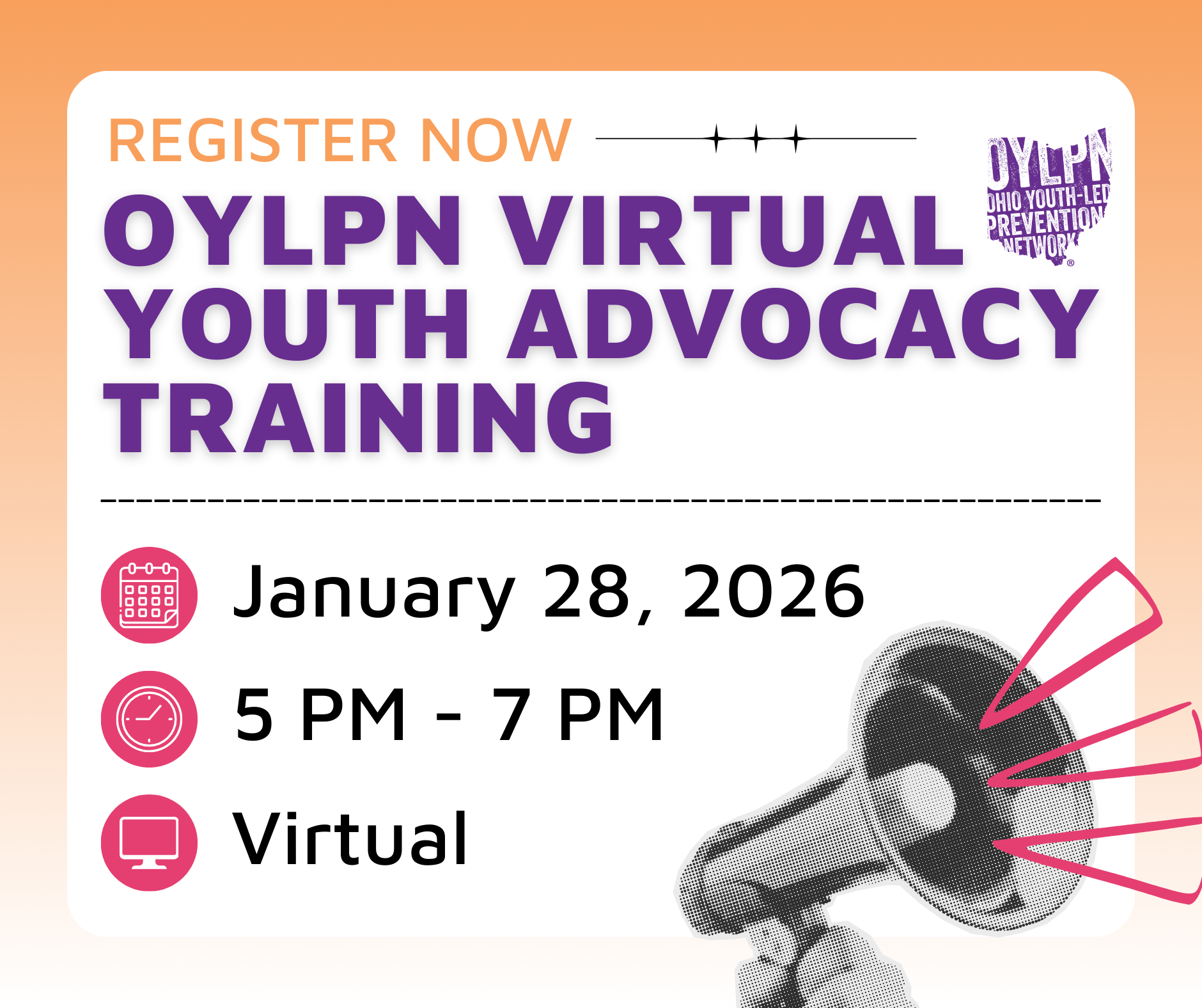 OYLPN Virtual Youth Advocacy Training