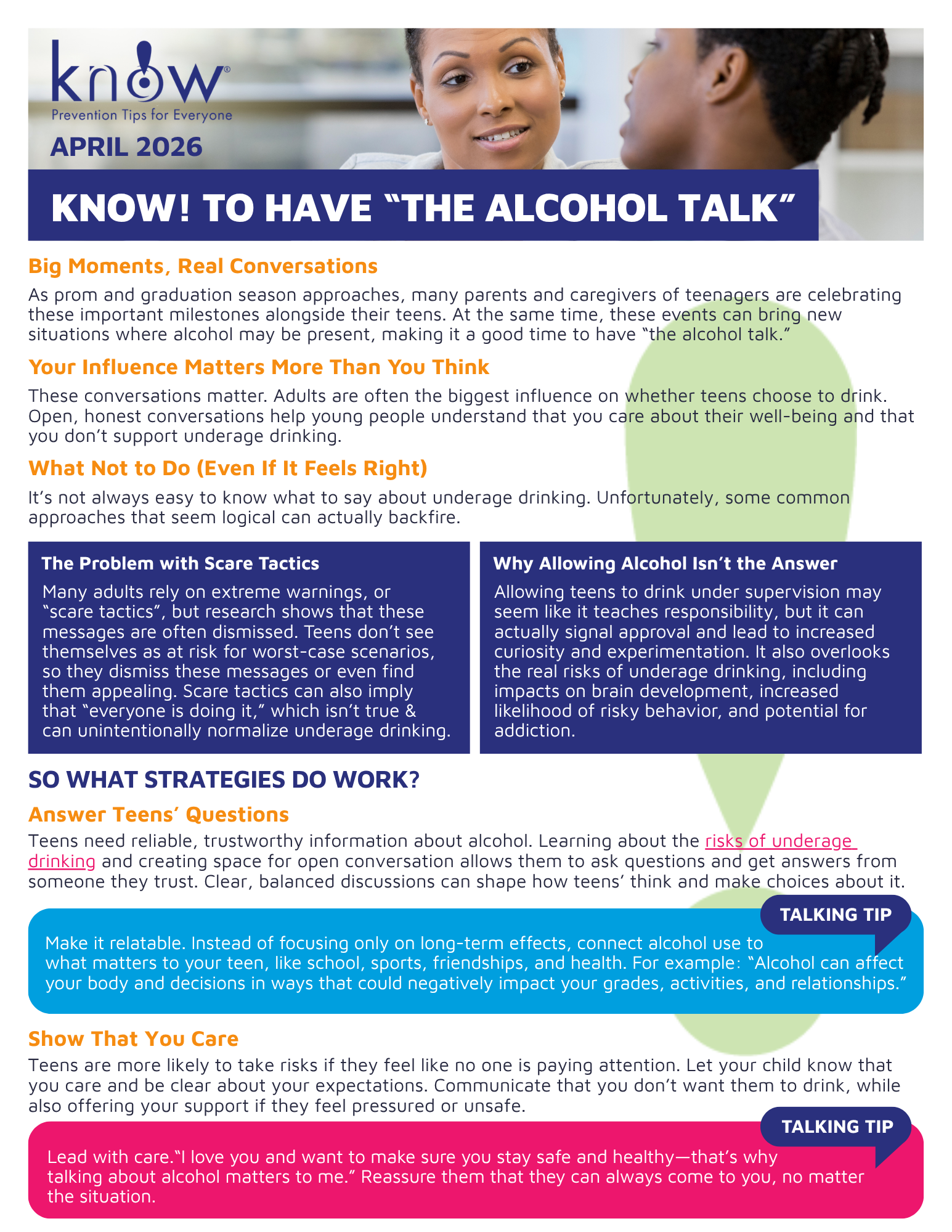 underage drinking