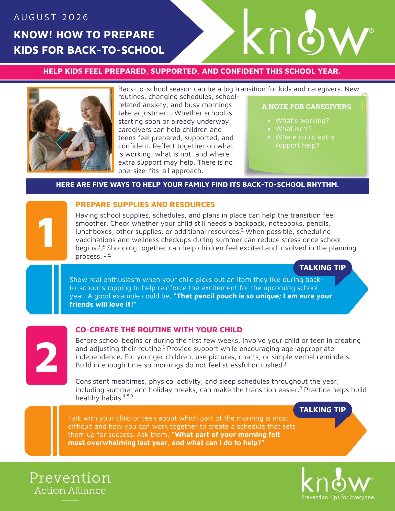 back to school transition